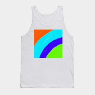 Blue Red green watercolor painting Tank Top